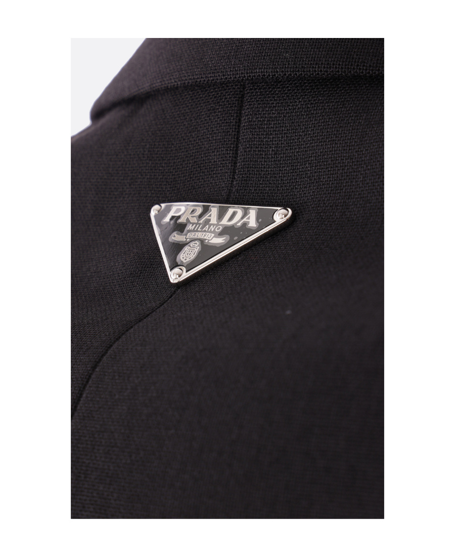 Prada Single-breasted Tailored Blazer In Black