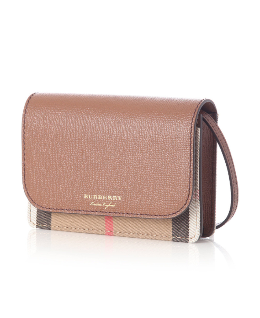 Burberry Hamshire House Checked Shoulder Bag In Brown