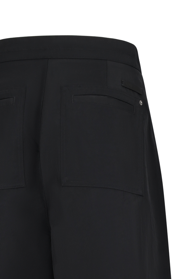 Ami Alexandre Mattiussi Ami Paris Wide Leg Pleated Pants In Black