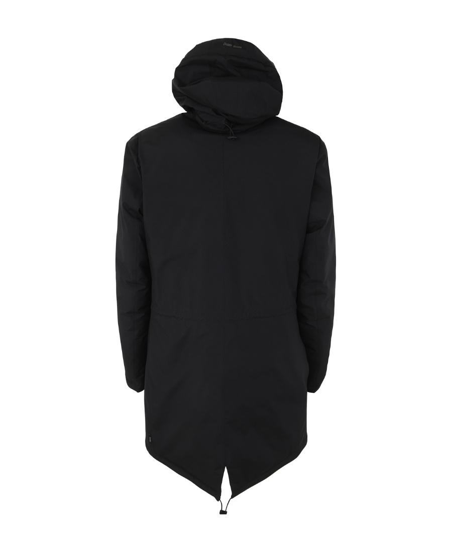 Herno Hooded Parka Down Jacket Clothing In Black