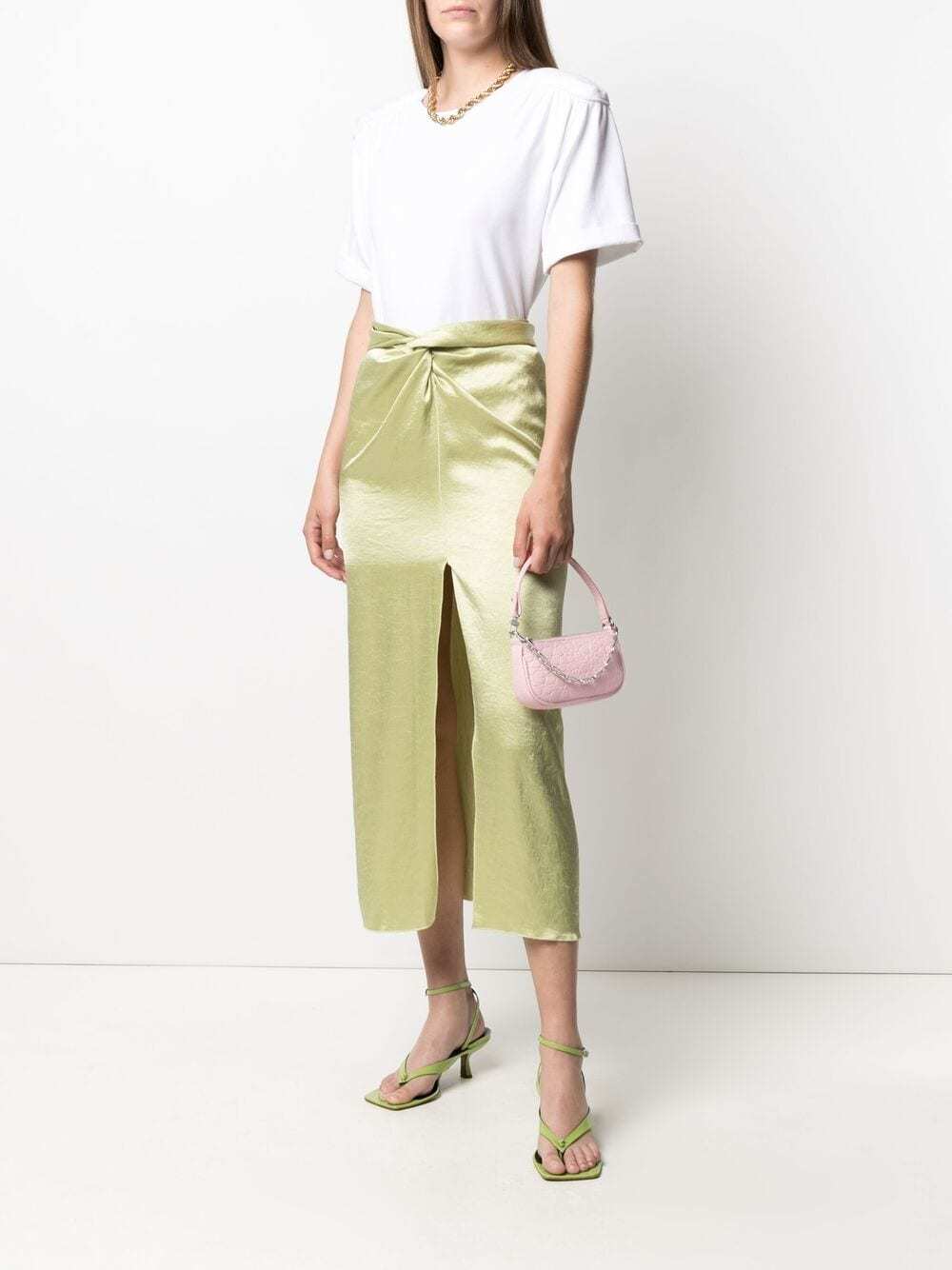 By Far Mini Rachel Pebbled Shoulder Bag In Pink