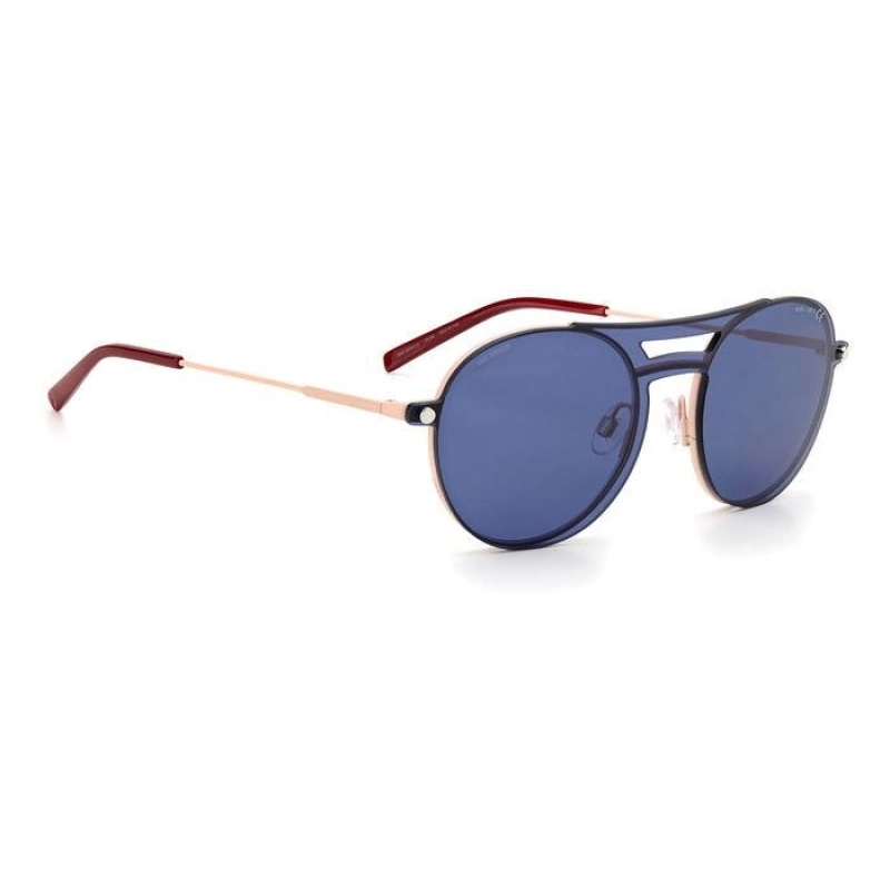 Shop Missoni Sunglasses With Round Frame In Blue