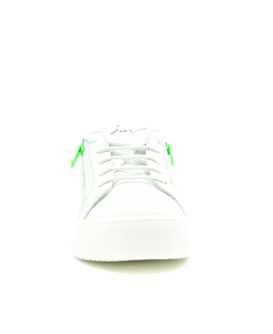 Giuseppe Zanotti Man Sneakers White Size 9 Soft Leather In White