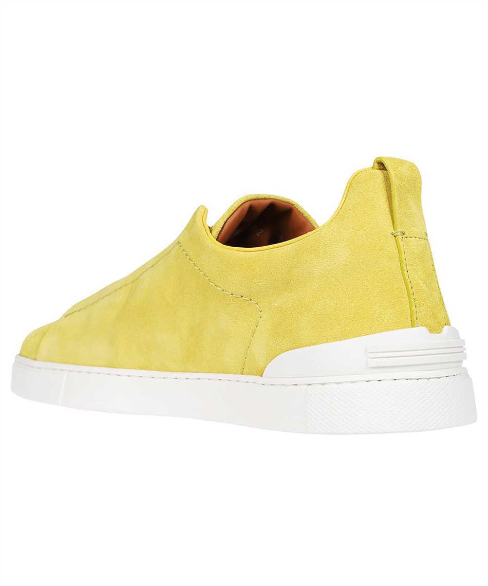 Zegna Logo Low Upper Board Shoes In Yellow