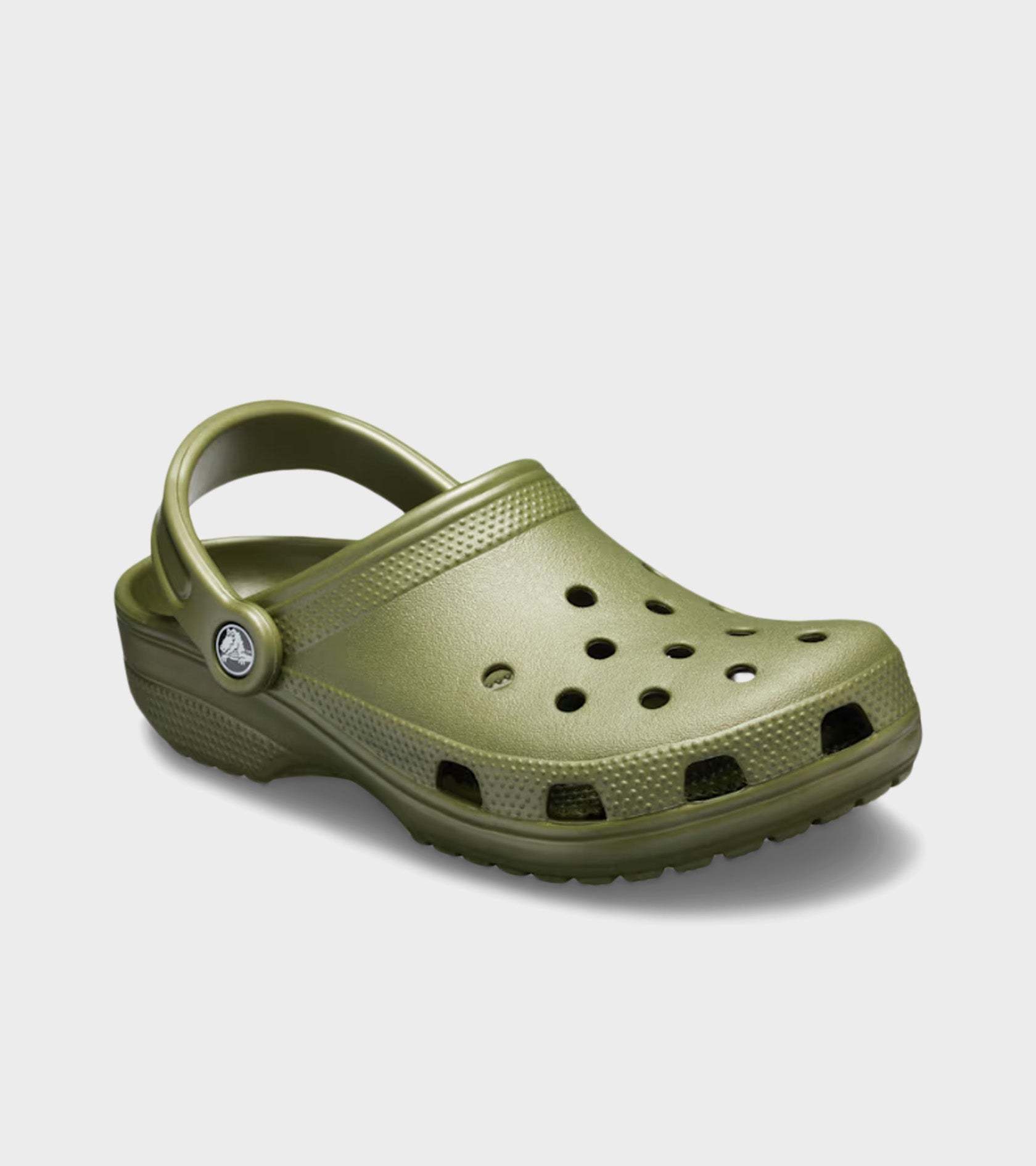Crocs Perforated Heel-strap Clog In Green