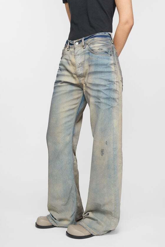 Acne Studios Loose Fit Jeans 2021f In Gray