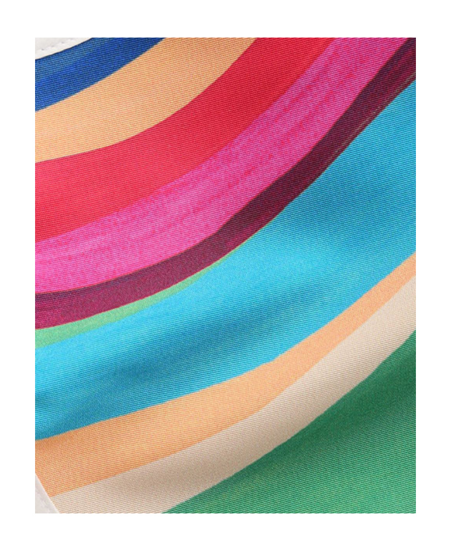 Red Valentino Striped Shorts In Multicolor