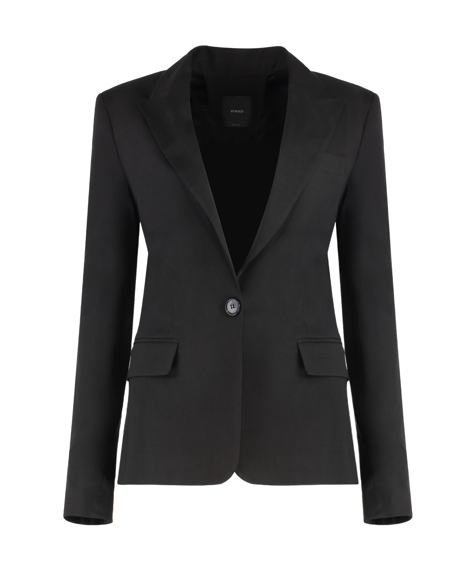 Pinko Linen Blazer Featuring Cut-out Detail