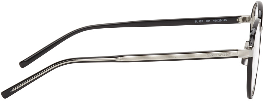 Saint Laurent Round Frame Glasses In Black