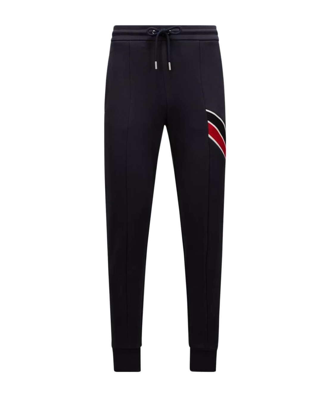 Moncler Side Logo Patch Jogging Trousers In Blue