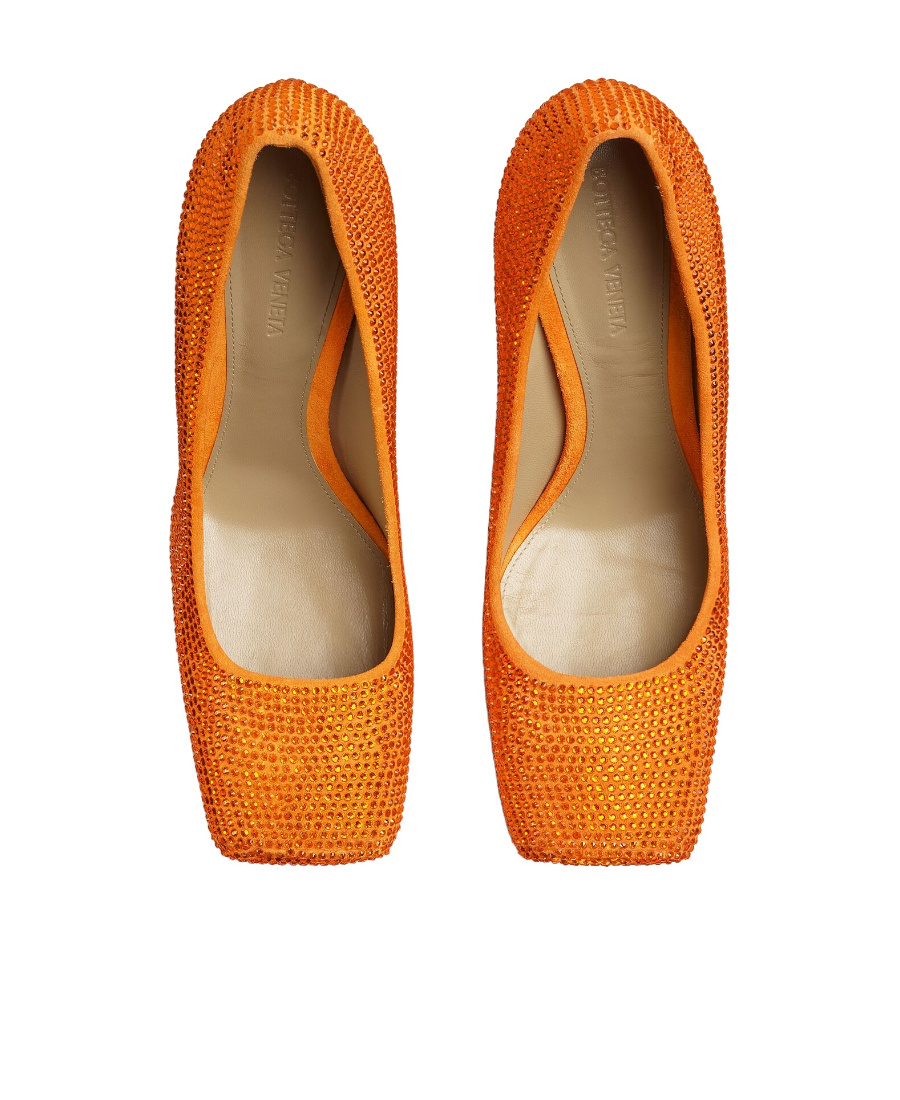 Bottega Veneta Women's Leather And Rhinestones Tower Pumps