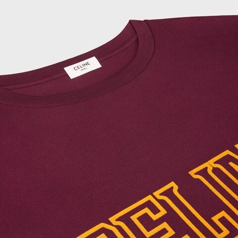 Celine Loose Triomphe T-shirt In Cotton Jersey