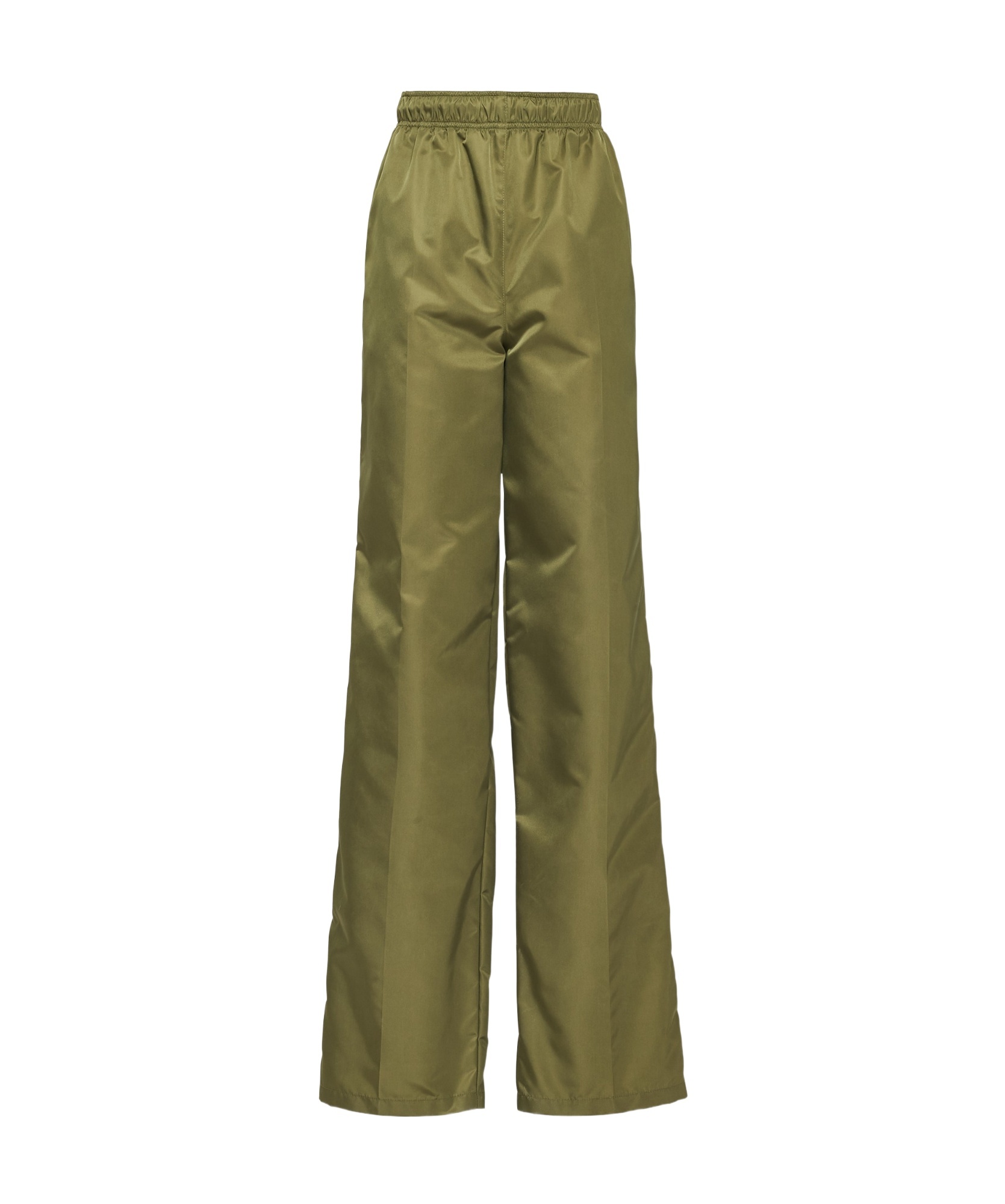 Prada Wide-leg Trousers In Green
