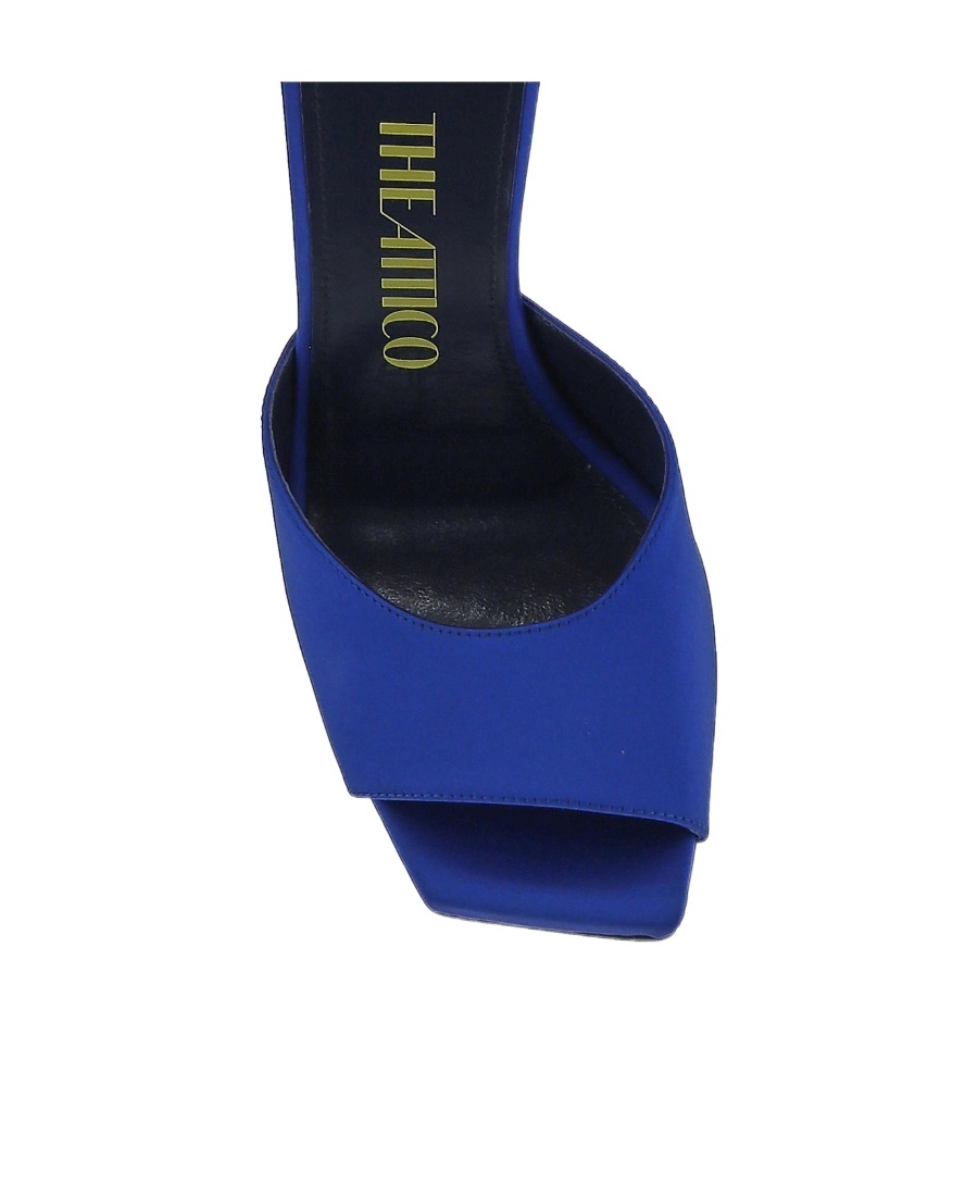 Attico Open-toe Mule Sandals In Blue