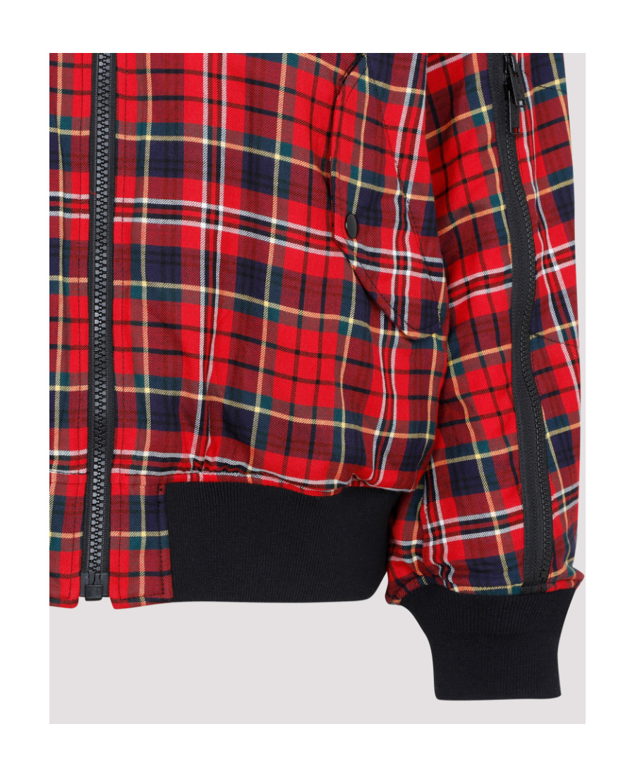 Undercover Checked Jacket In Red