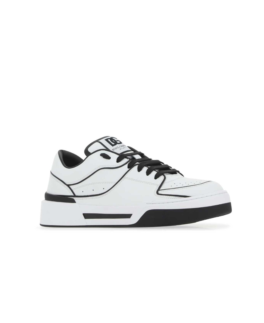 Dolce & Gabbana New Roma Leather Low-top Sneakers In White