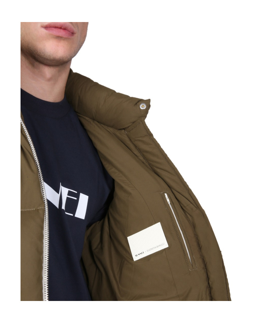 Sunnei Removable Sleeved Puffy Down Jacket In Green