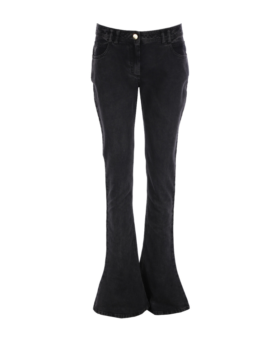Balmain Low-rise Bootcut Jeans In Black