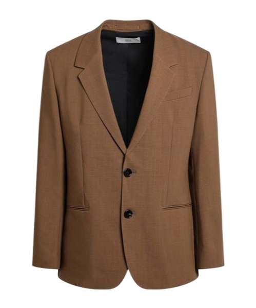 Ami Alexandre Mattiussi Ami Paris Single Breasted Long Sleeved Blazer In Brown