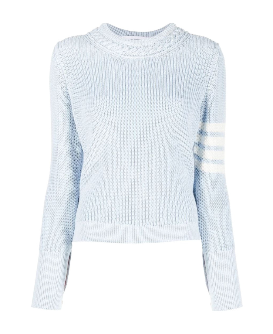 Thom Browne 4-bar Stripe Jumper In White