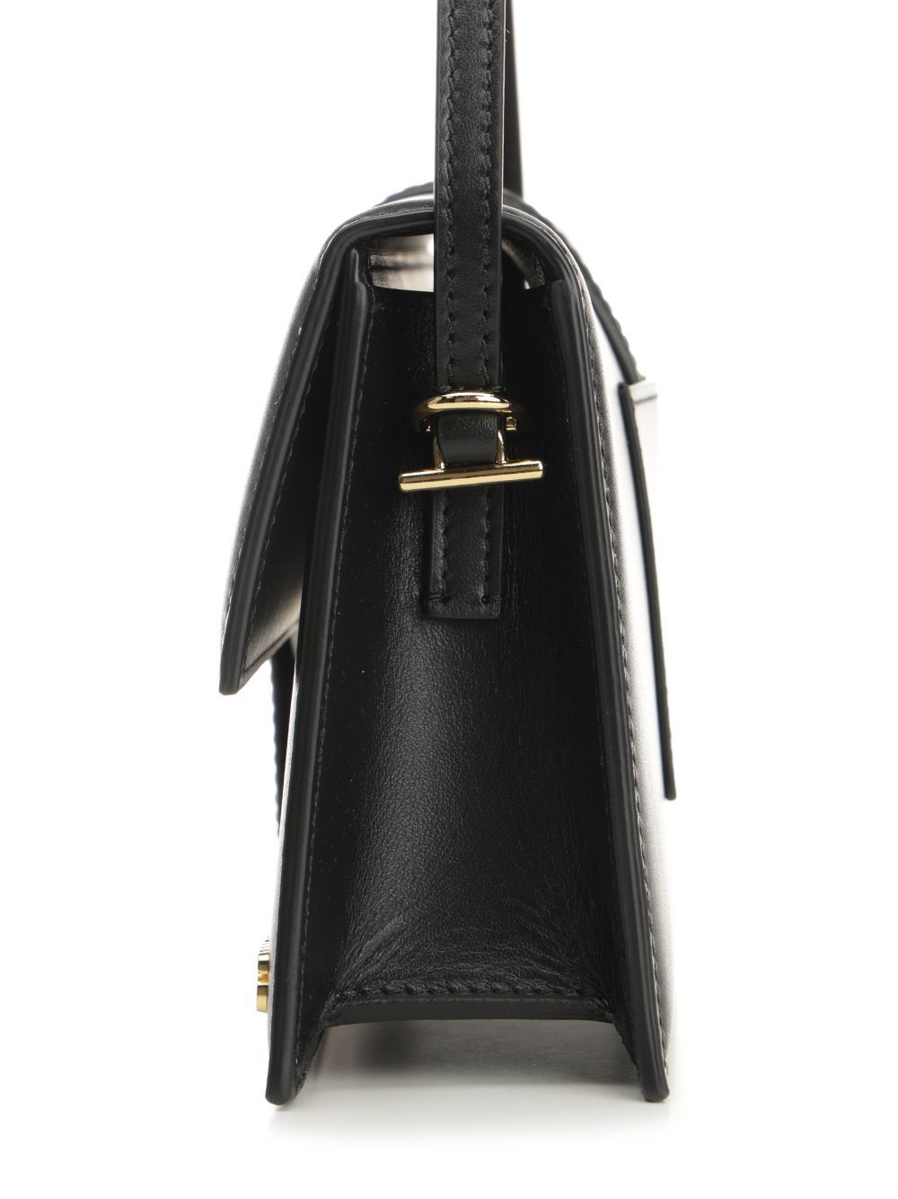 Jacquemus Le Bambino Small Leather Shoulder Bag In Black