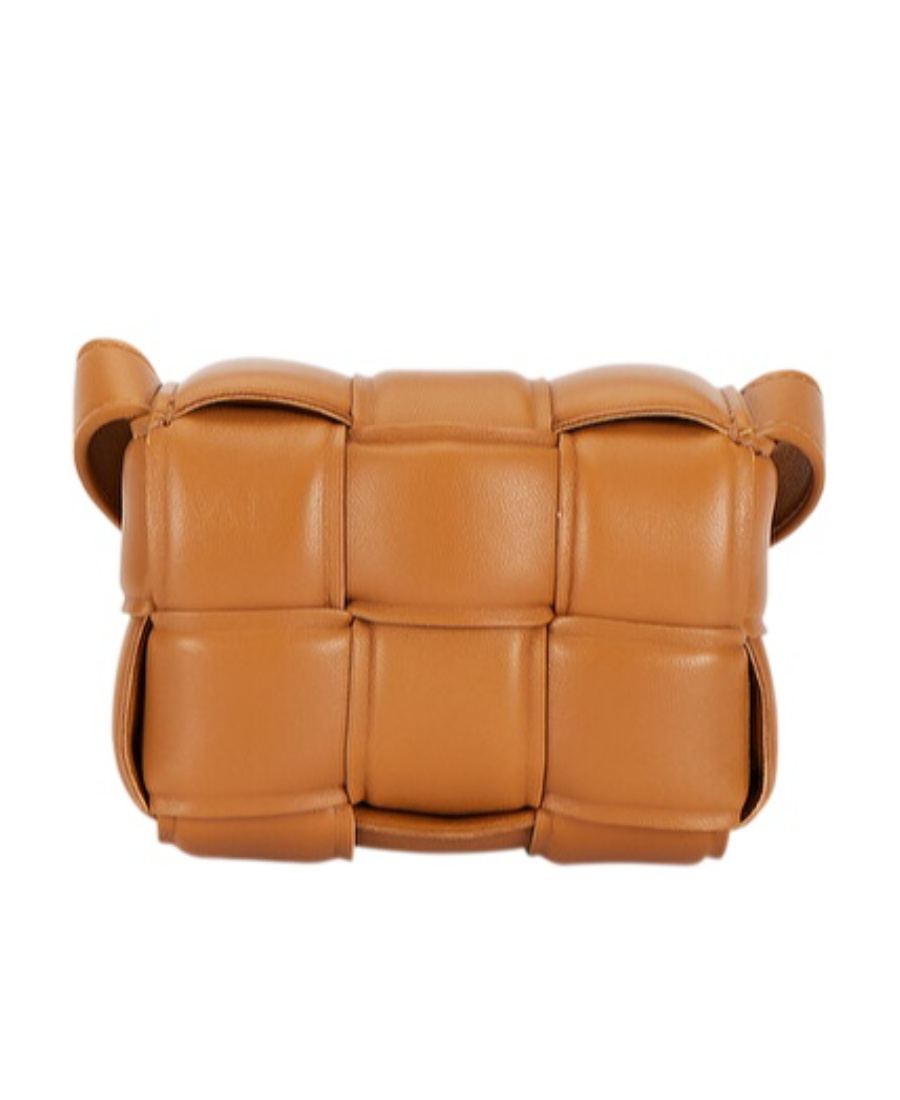 Bottega Veneta Cassette Flip Shoulder Bag In Brown