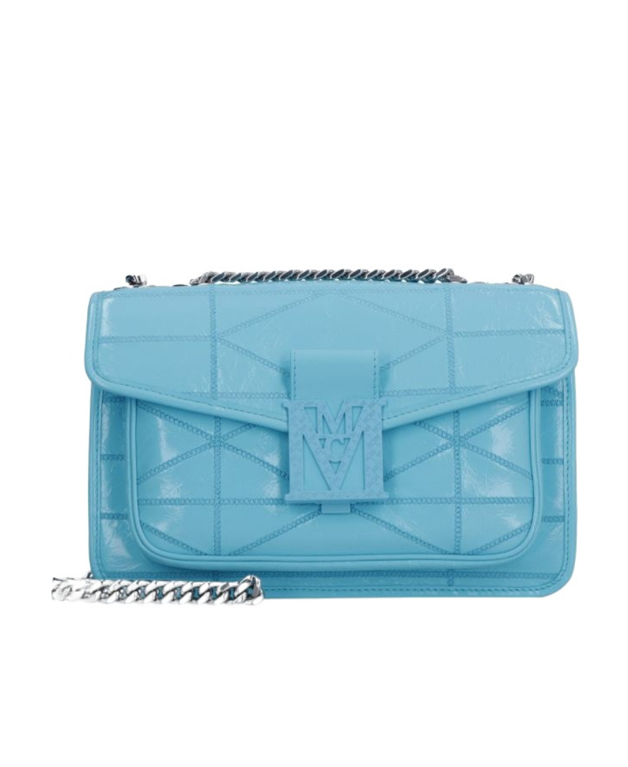 Mcm Travia Quilted Crossbody Bag In Blue