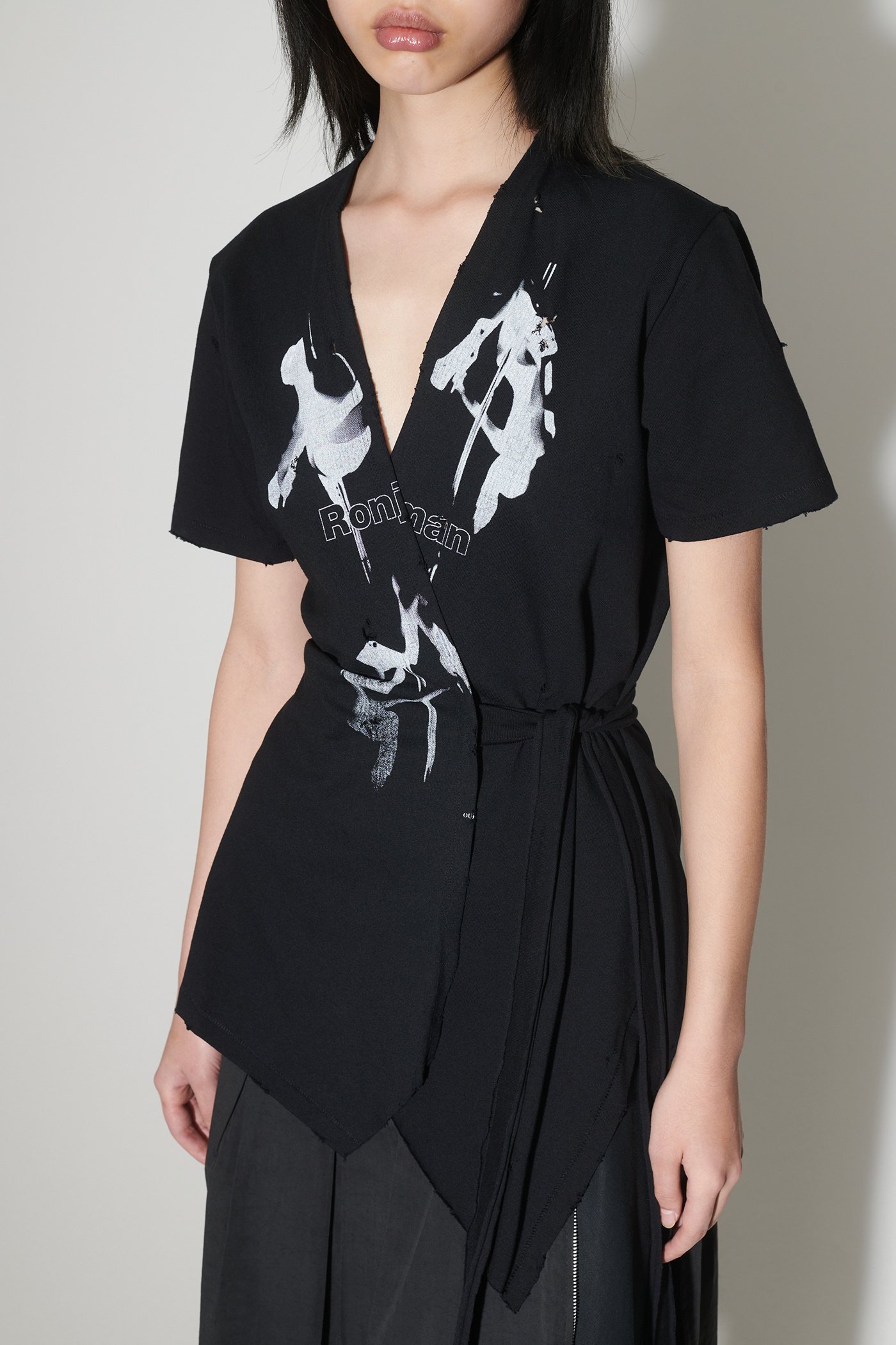 Our Legacy Black Wrap T-shirt In Black