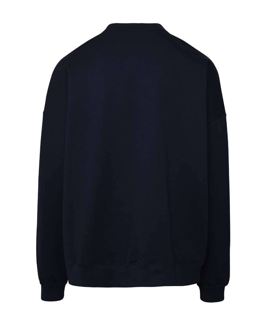 Shop Palm Angels Sartorial Tape Crew-neck Sweatshirt In Black