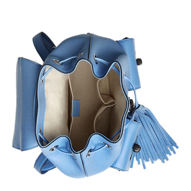 Gucci Grain Logo Backpack In Blue