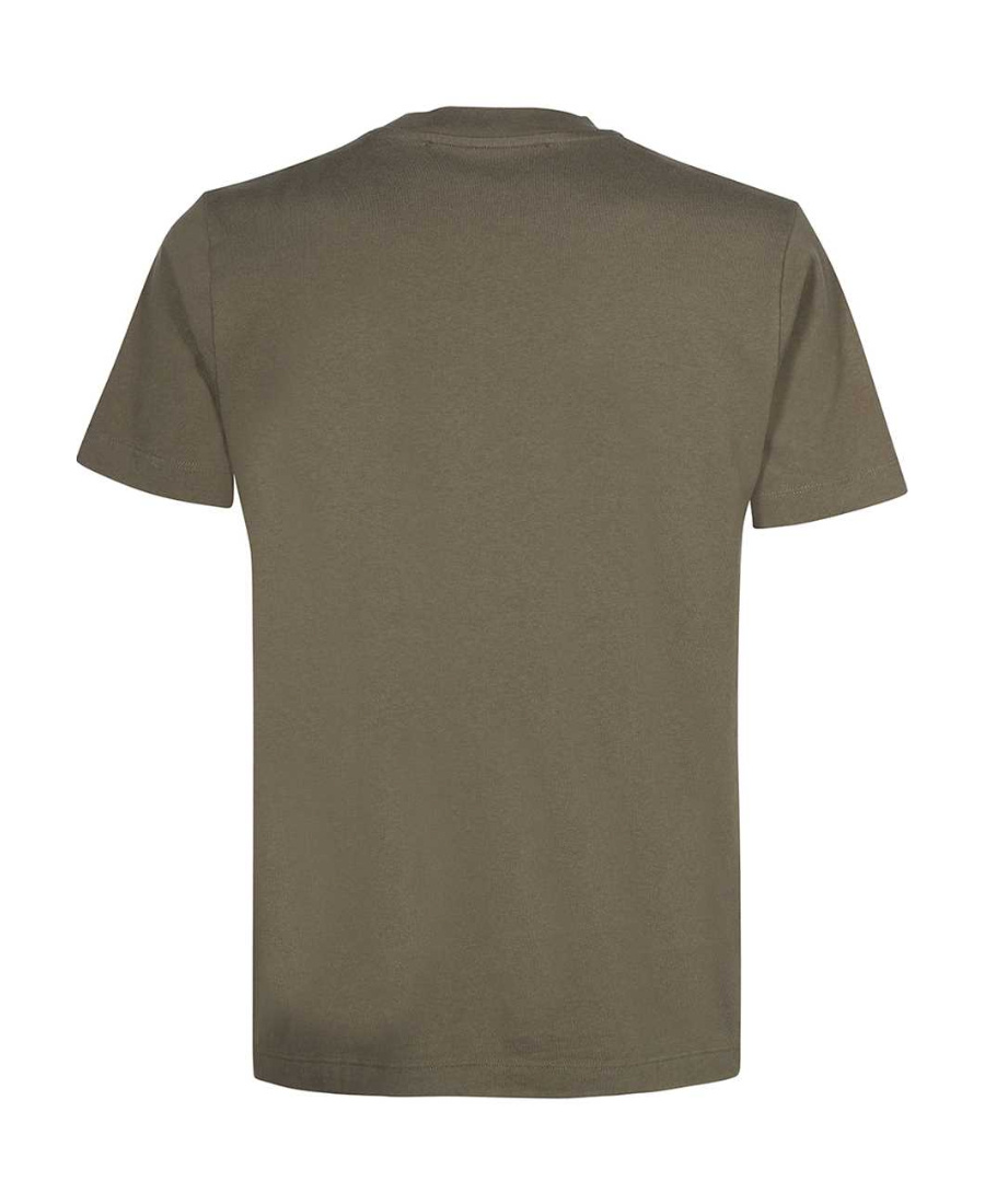 Off-white Diag-stripe Print Short-sleeved T-shirt In Green
