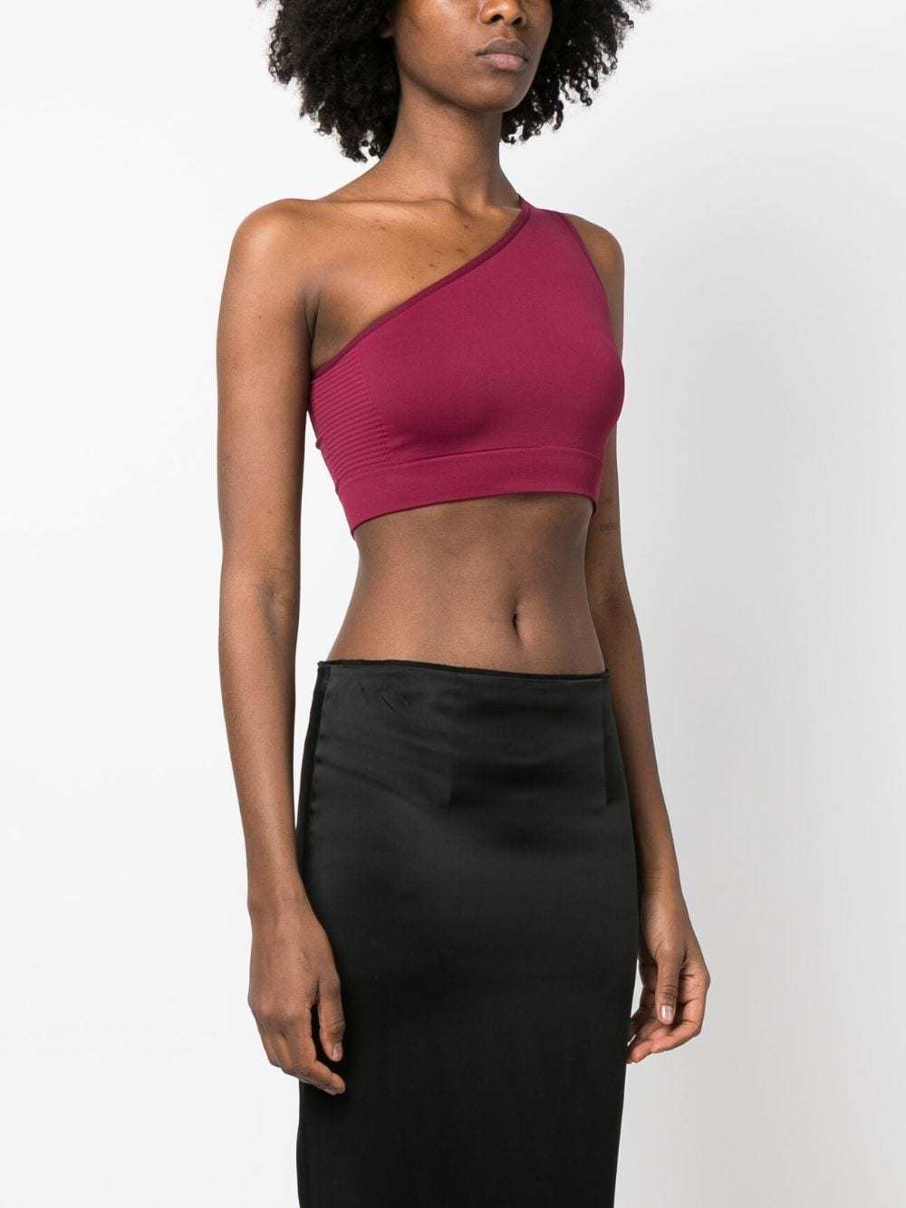 Rick Owens One-shoulder Cropped Top In Red