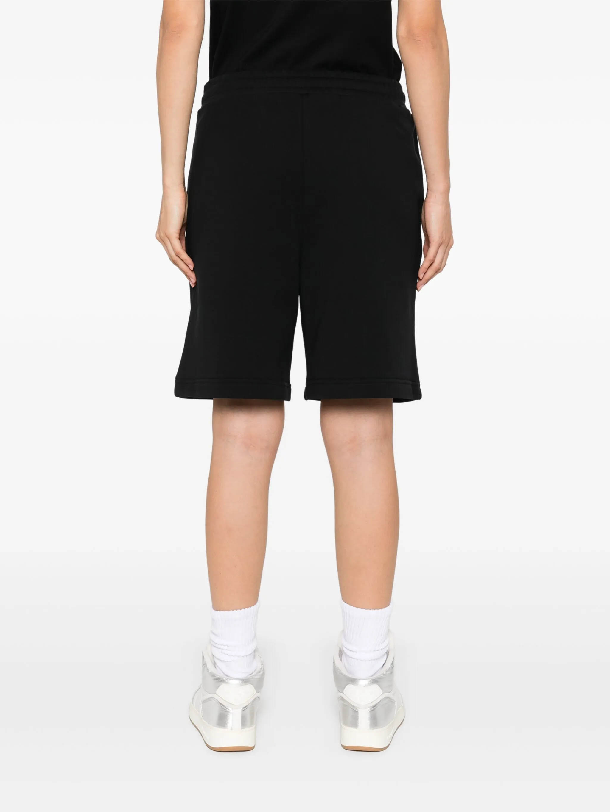 Moschino Graphic Teddy Bear Knee Length Shorts In Black