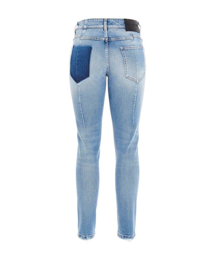 Givenchy Distressed Skinny Fit Jeans In Blue