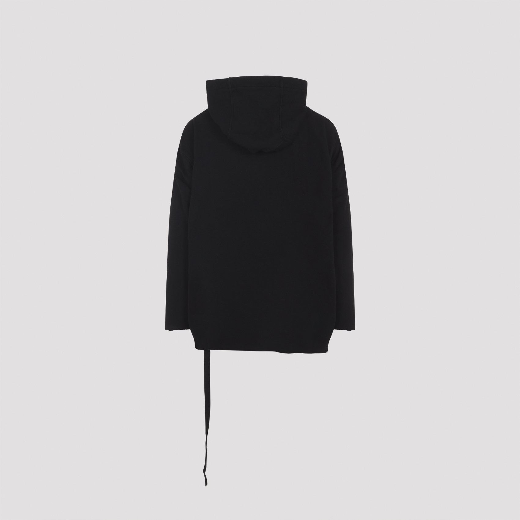 Rick Owens Drkshdw Asymmetrical Hem Long Sleeve Hoodie In Animal Print