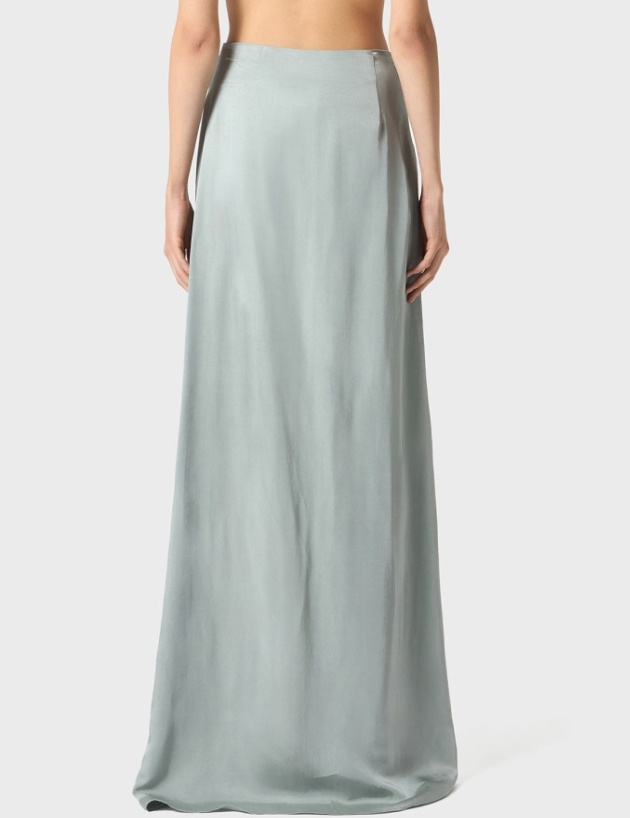 BLUMARINE PAREO-STYLE PANTS IN TWILL