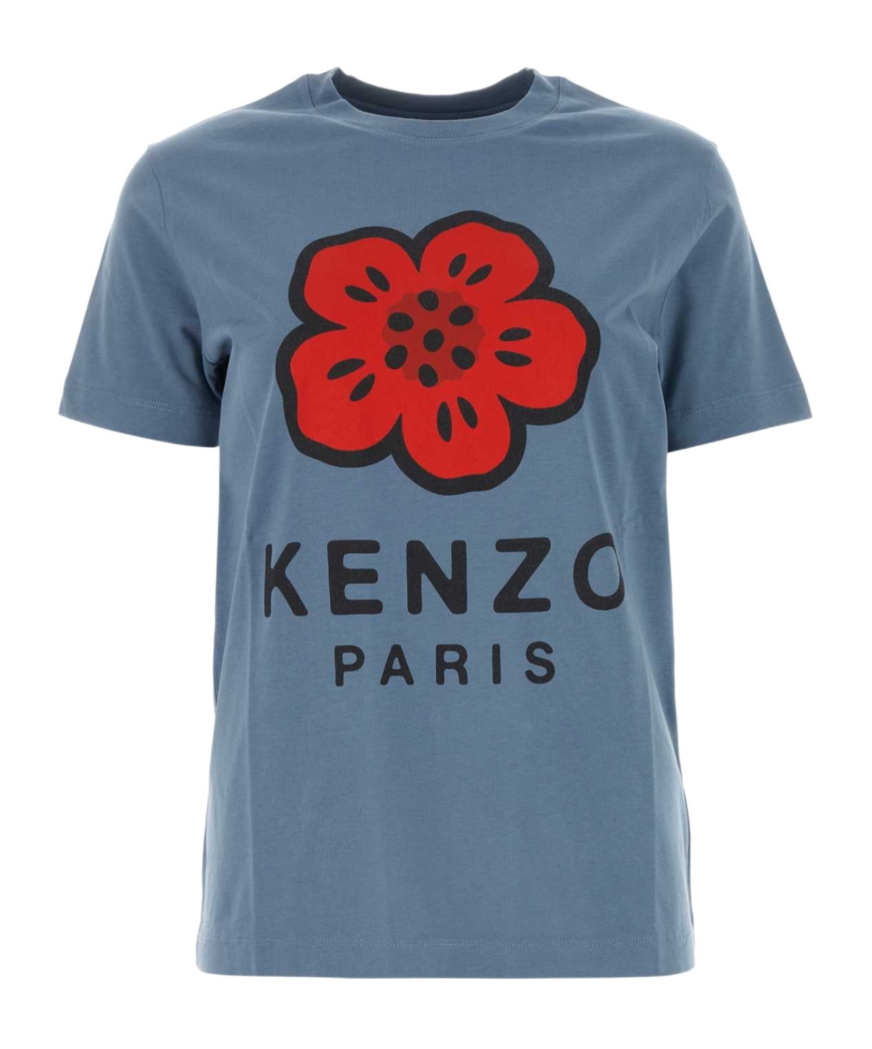 Kenzo Air Force Blue Cotton T-shirt In Blue