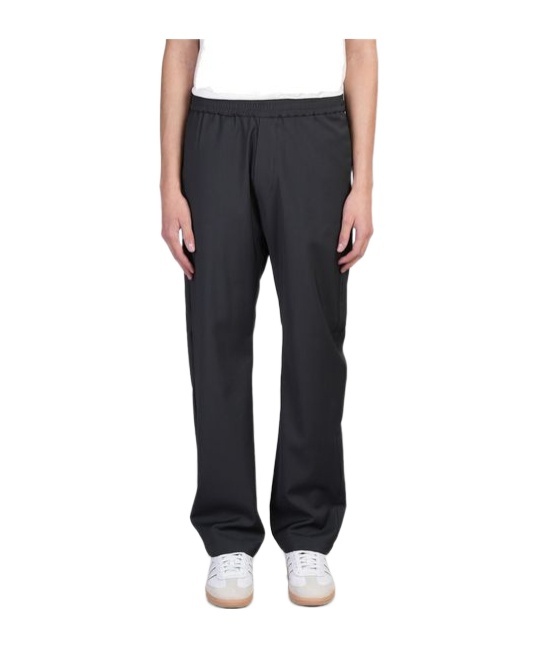 Shop Barena Venezia Virgin-wool Trousers In Black