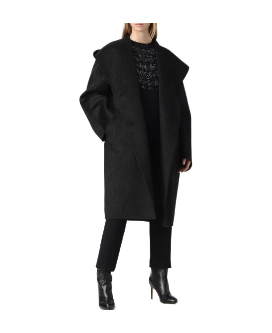 Max Mara Canarie Coat In Black