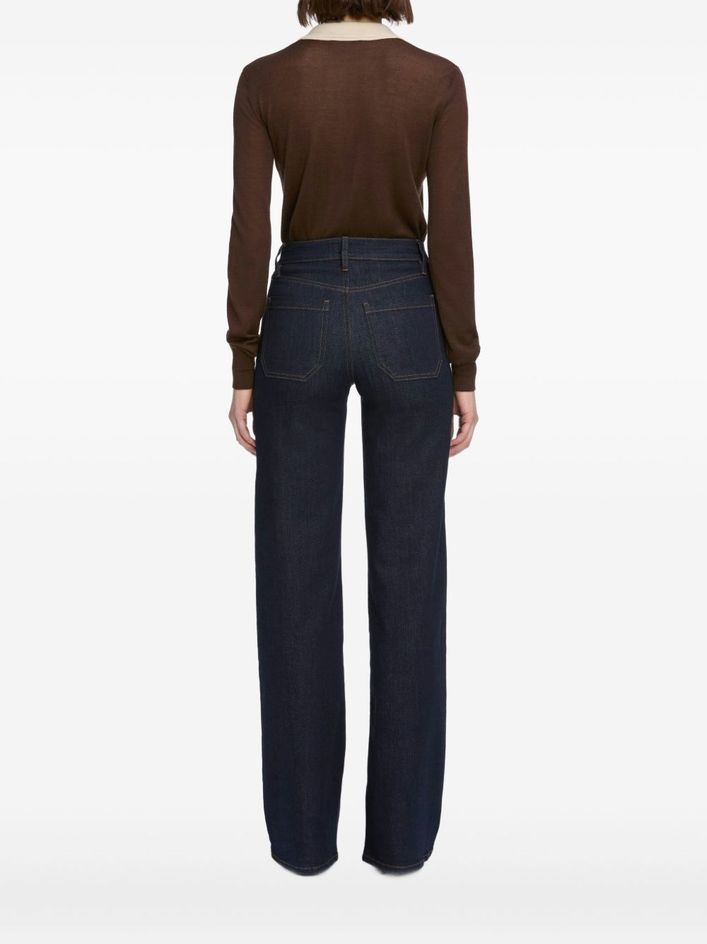 Frame High Waist Jeans In Blue