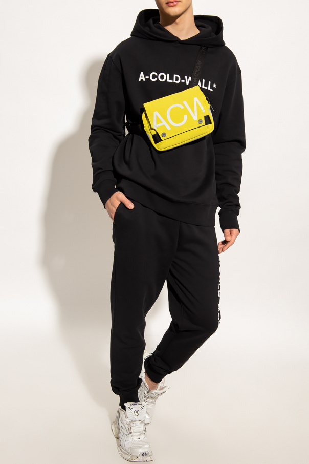 A-cold-wall* Logo-print Pullover Hoodie In Black