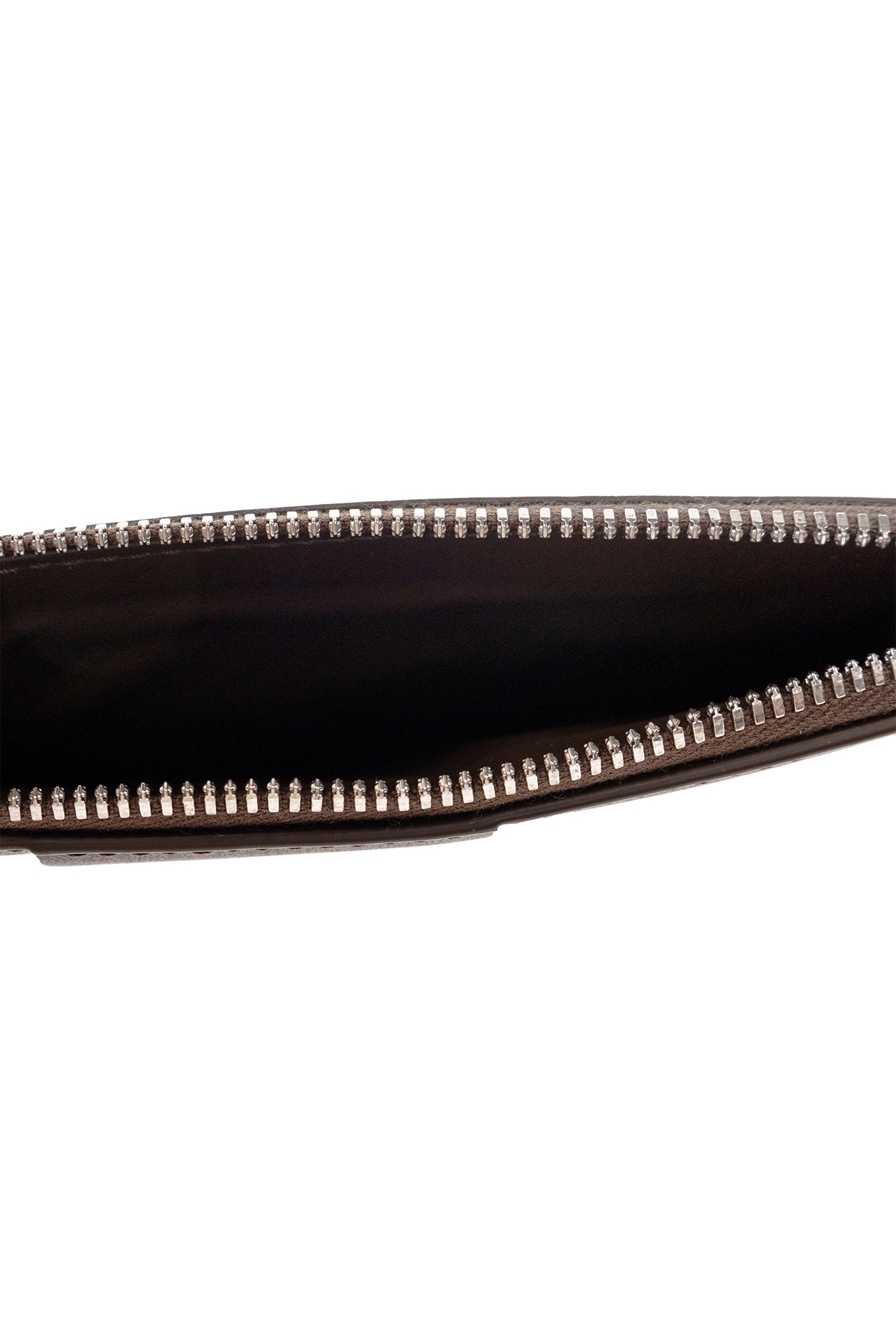 Bottega Veneta Intrecciato Zipped Card Holder In Black