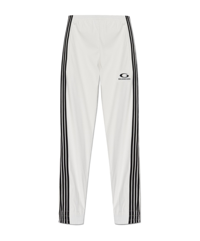 Balenciaga White Pants With Sewn-in Zippers In The Legs In White