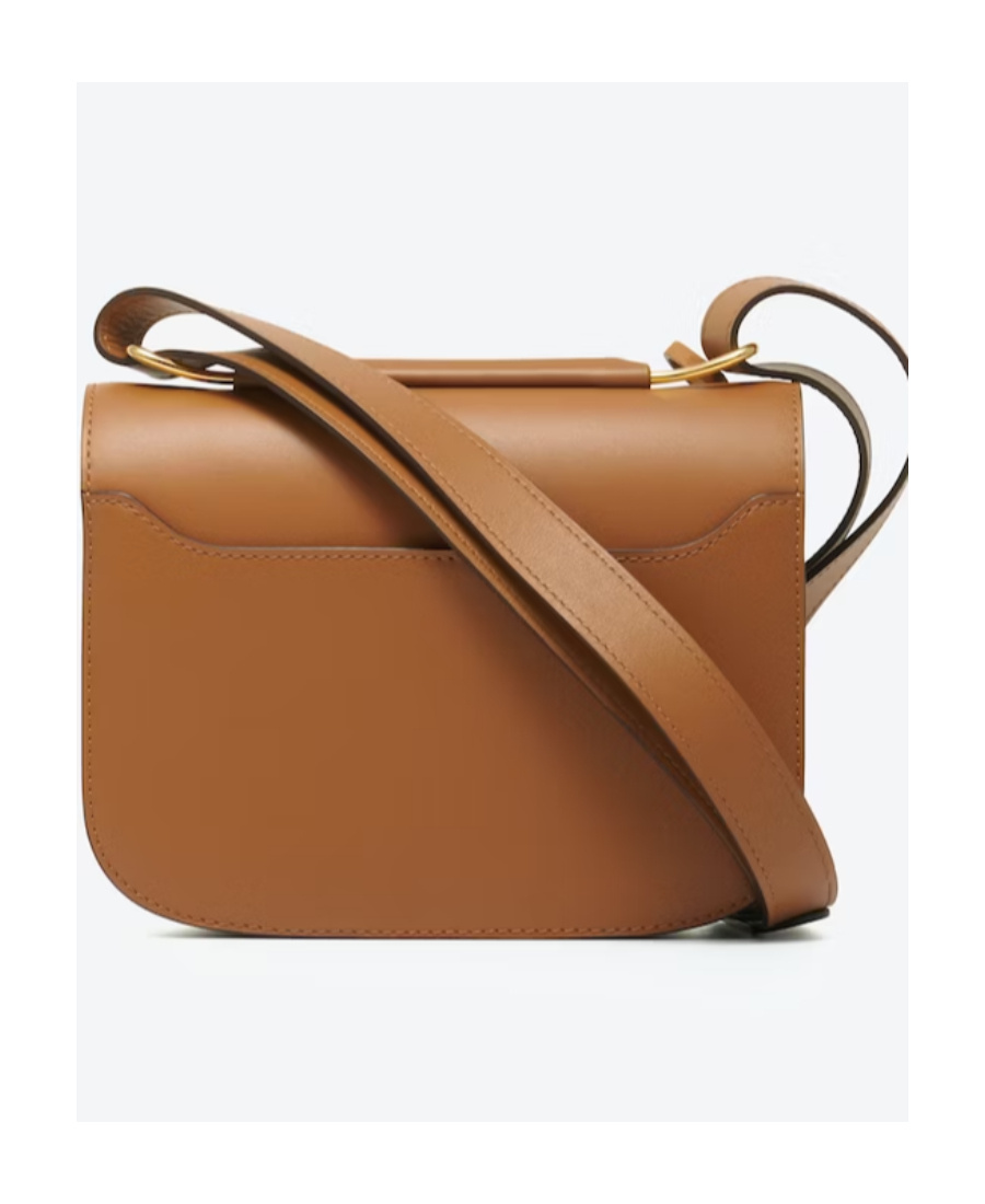 Delvaux Lingot Flip Shoulder Bag In Brown