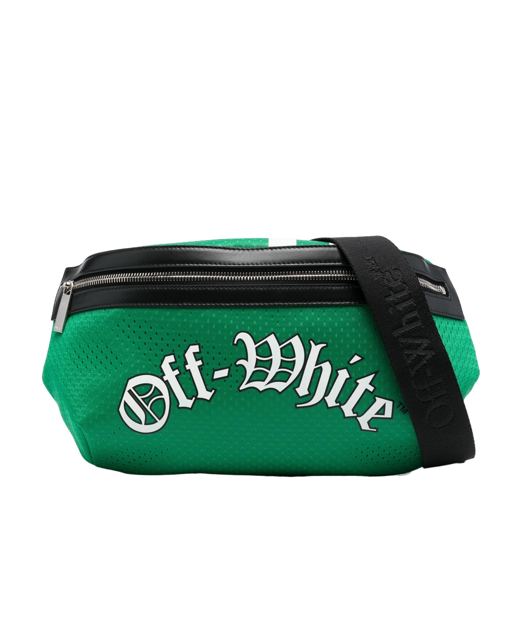 Off-white Core Mesh Belt Bag In Green