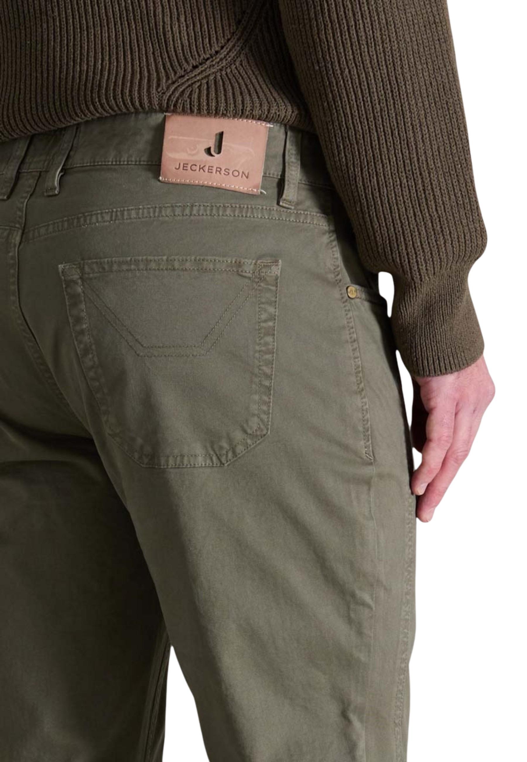 Jeckerson Casual Pants With Belt Loops In Multi