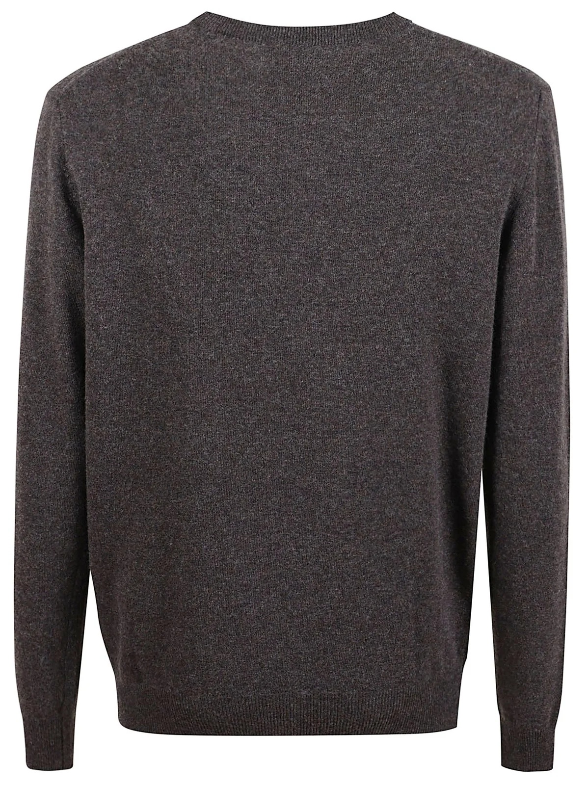 Woolrich Classic Brown Wool Crew Neck Sweater In Gray