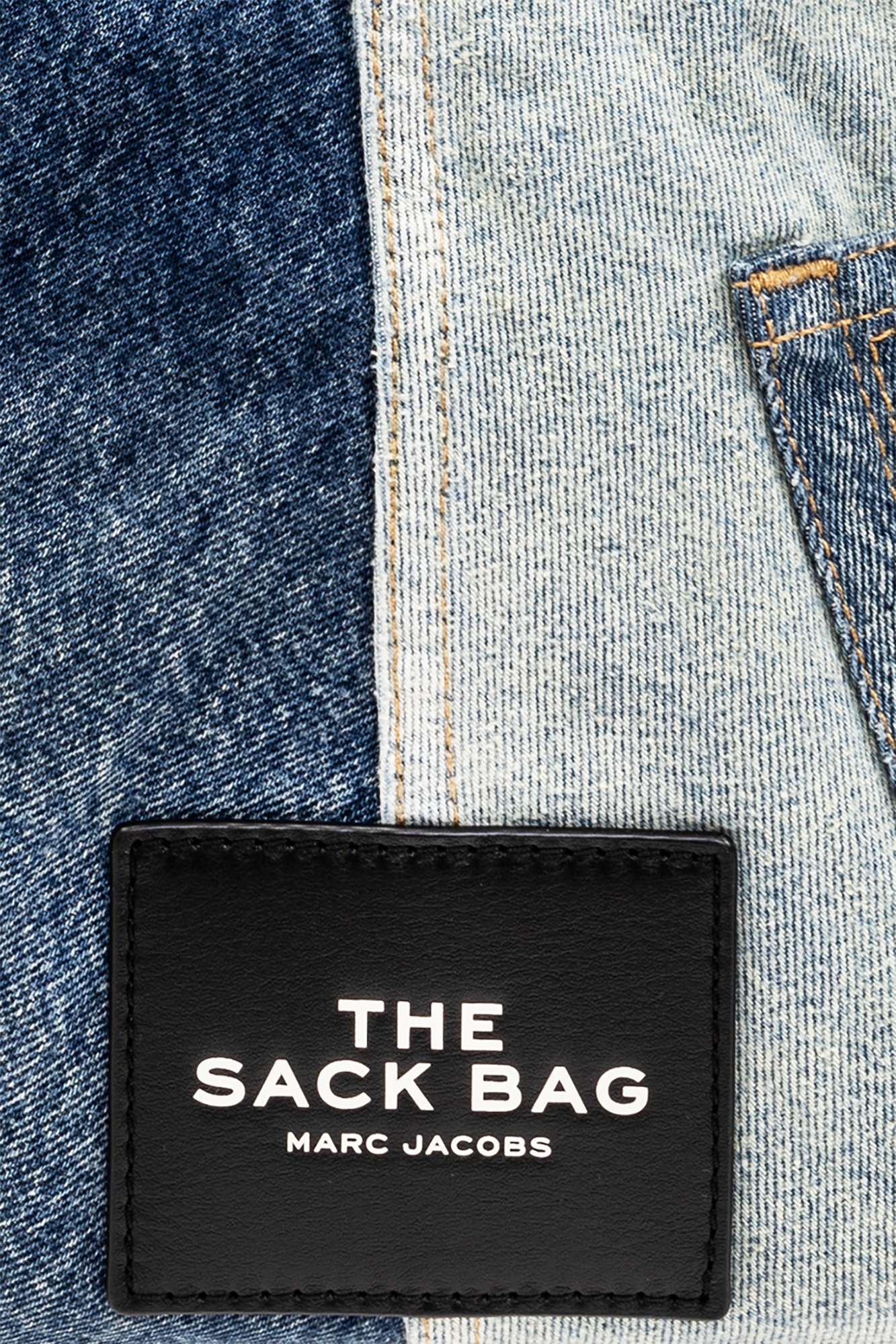 Marc Jacobs The Deconstructed Denim Sack Bag In Blue