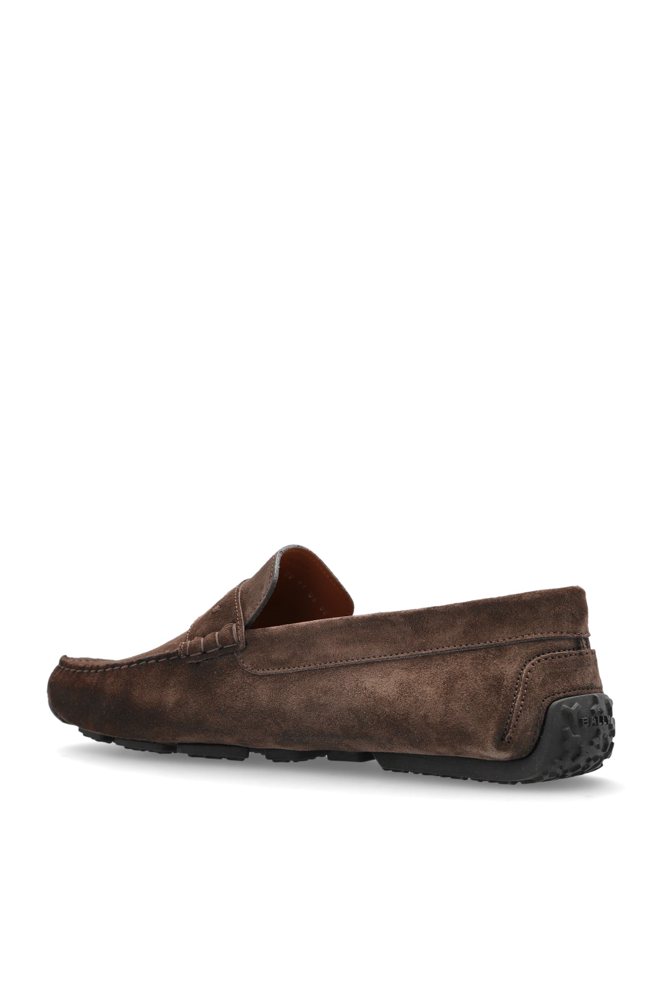 Bally Suede-leather Loafers In Brown