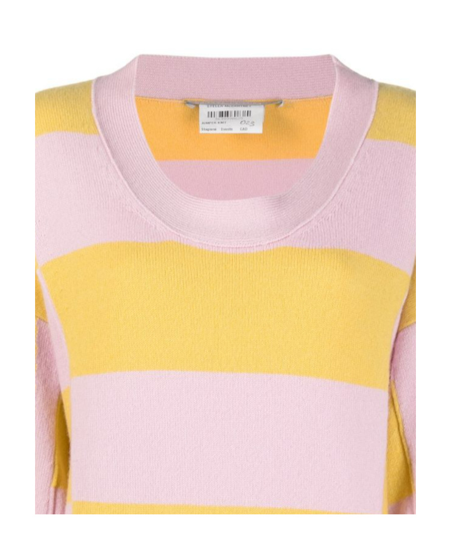 Stella Mccartney Stripe-print Jumper In Pink